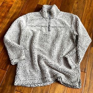 boxercraft XL Silver/gray Sherpa cozy Sweatshirt